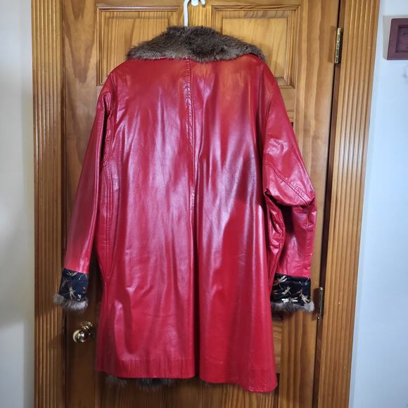 Handmade Unique one of a kind Vintage fur coat size Large - Picture 3 of 11